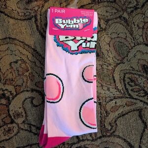 Bubble Yum Pink Socks